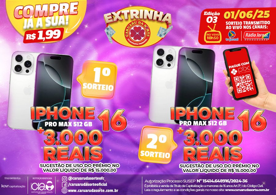 Extrinha 01/06/2025