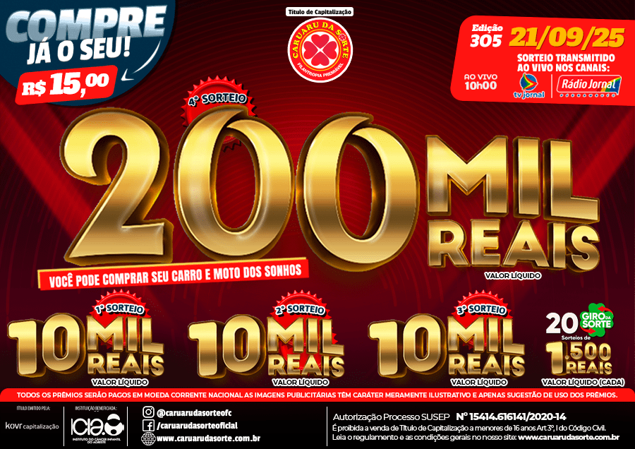Premiação 21/09/2025
