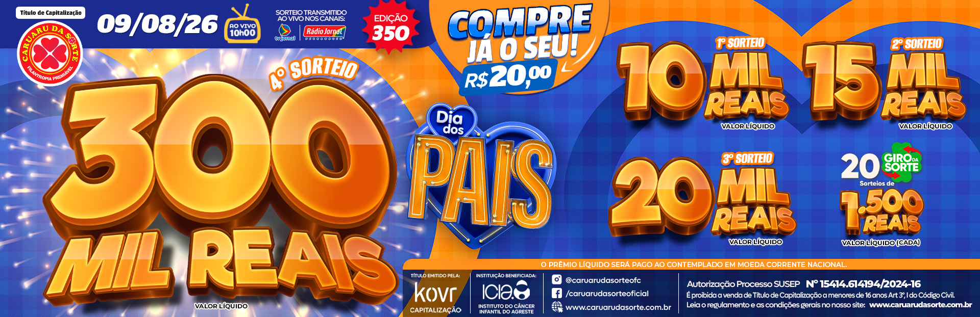 Premiação 09/08/2026
