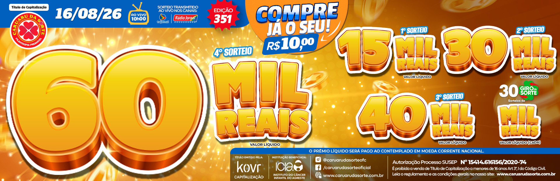 Premiação 16/08/2026