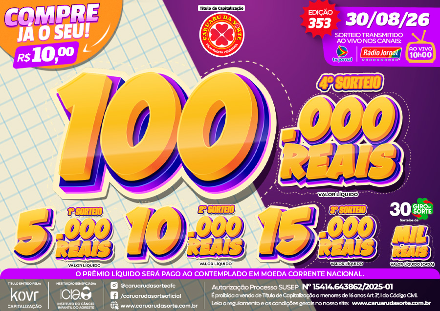 Premiação 30/08/2026