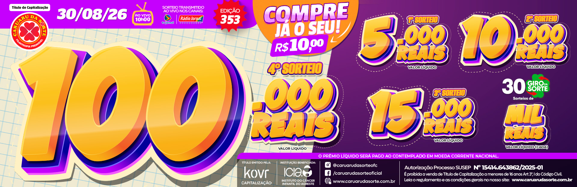 Premiação 30/08/2026
