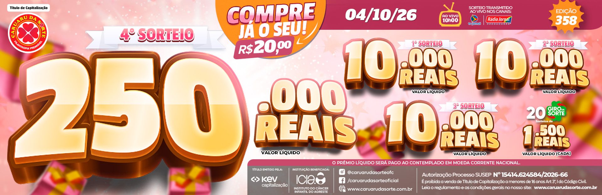 Premiação 04/10/2026