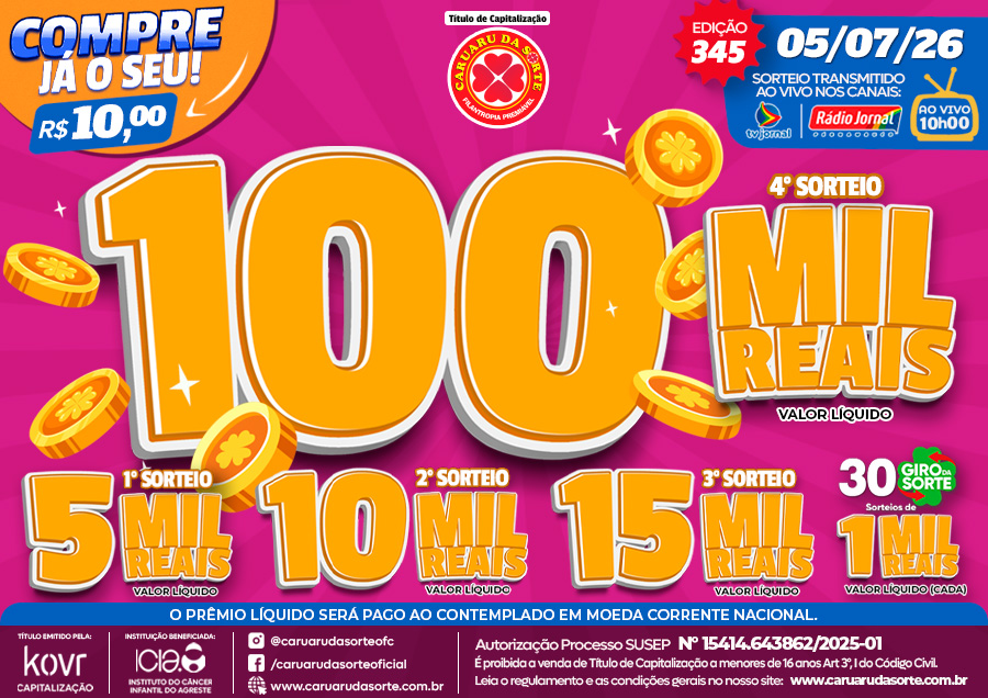 Premiação 05/07/2026