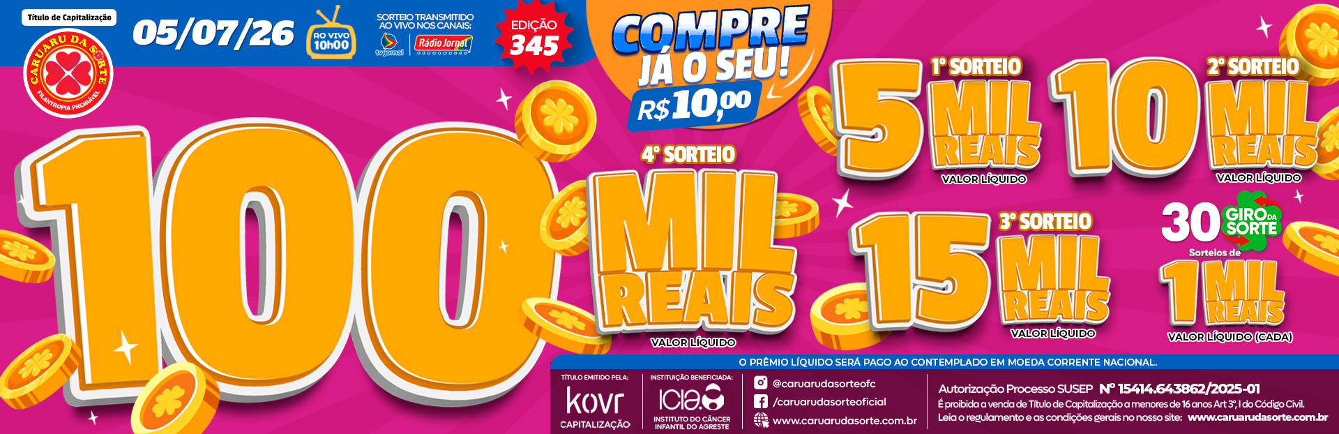 Premiação 05/07/2026