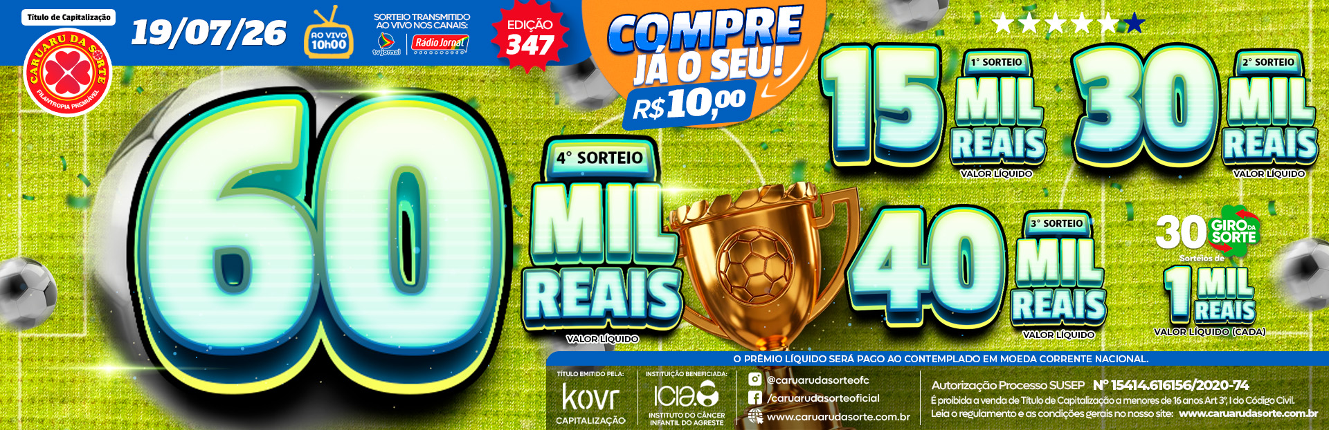 Premiação 19/07/2026
