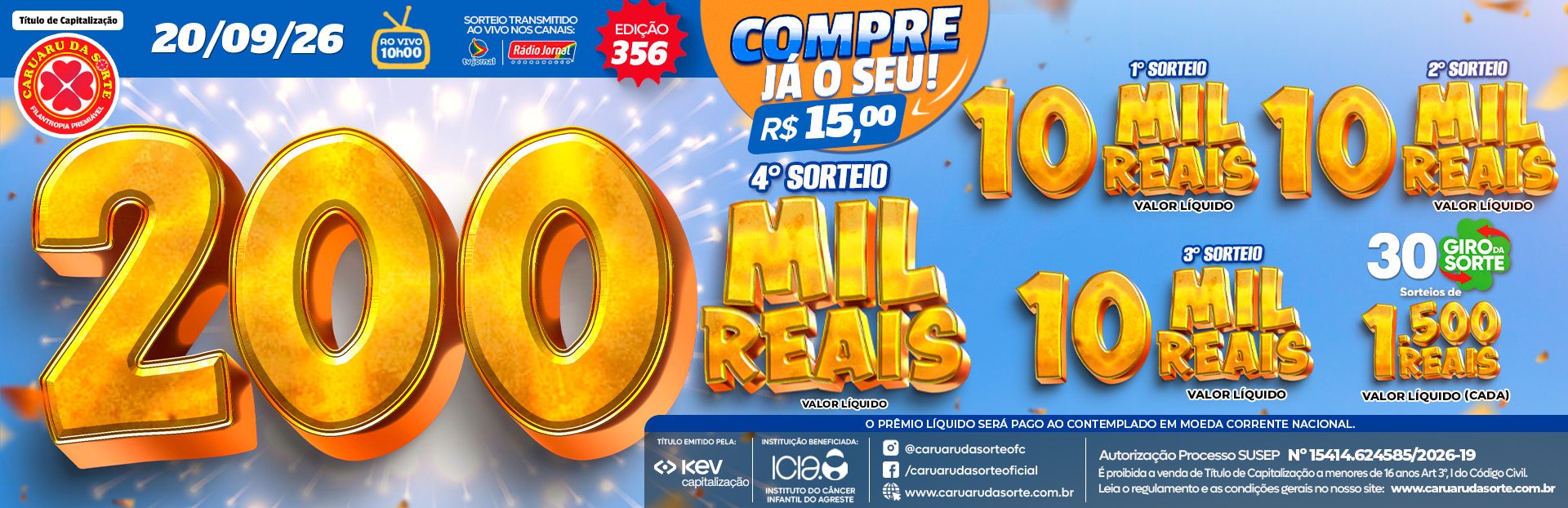 Premiação 20/09/2026